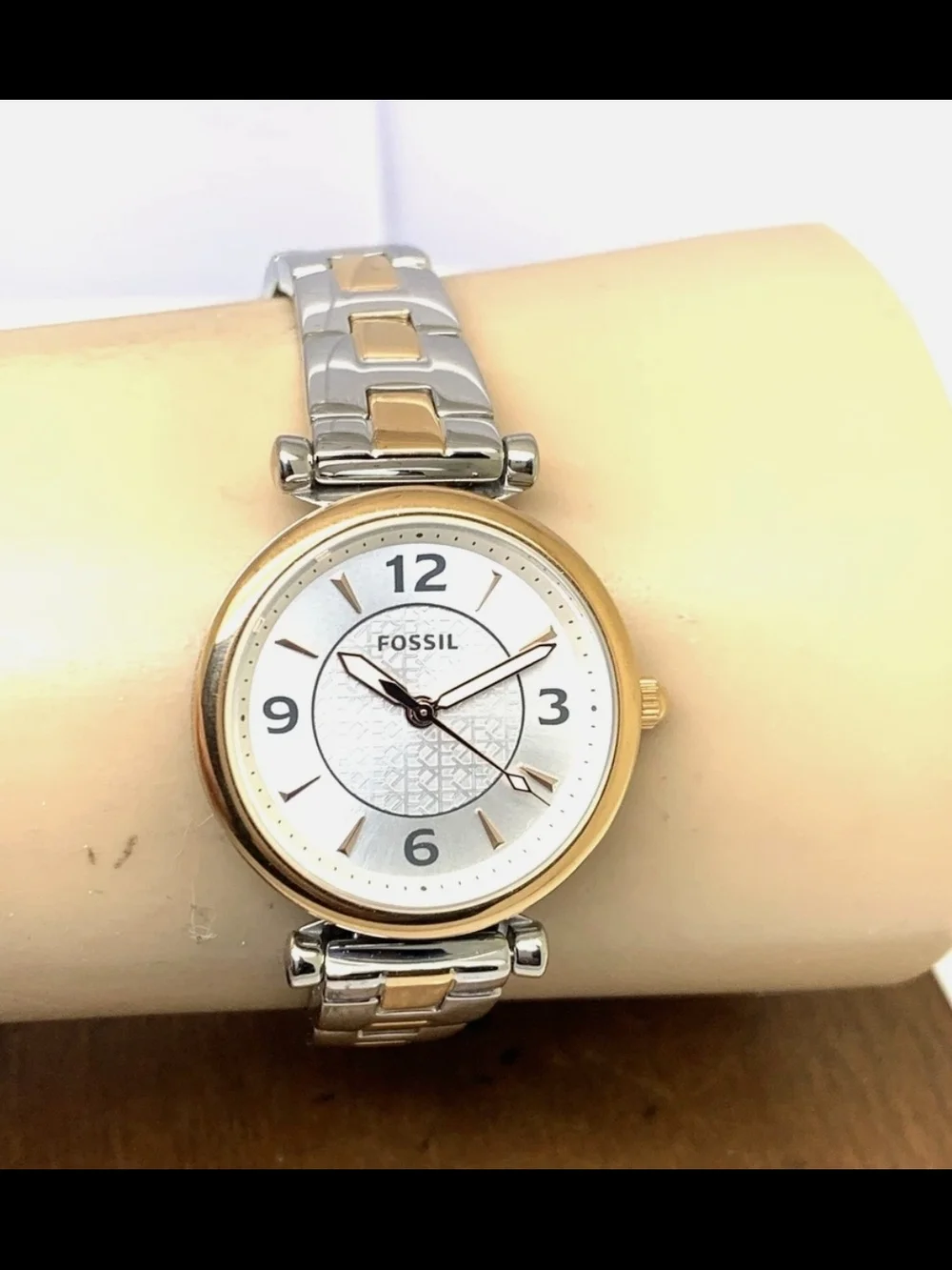 Fossil Women's Two-Tone Silver & Gold Bracelet Watch
